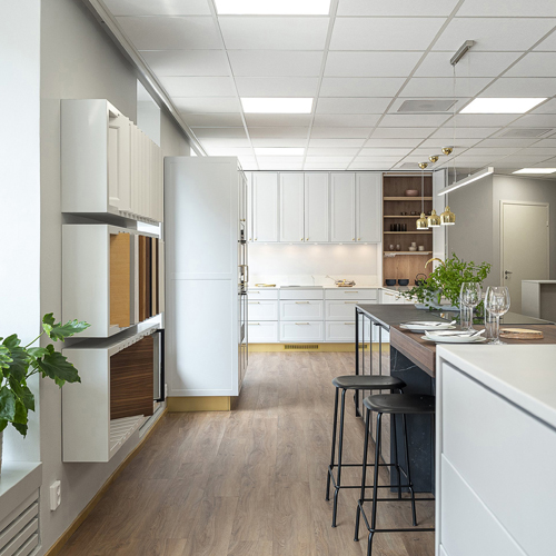 Näkymä Helsingin keittiömyymälästä